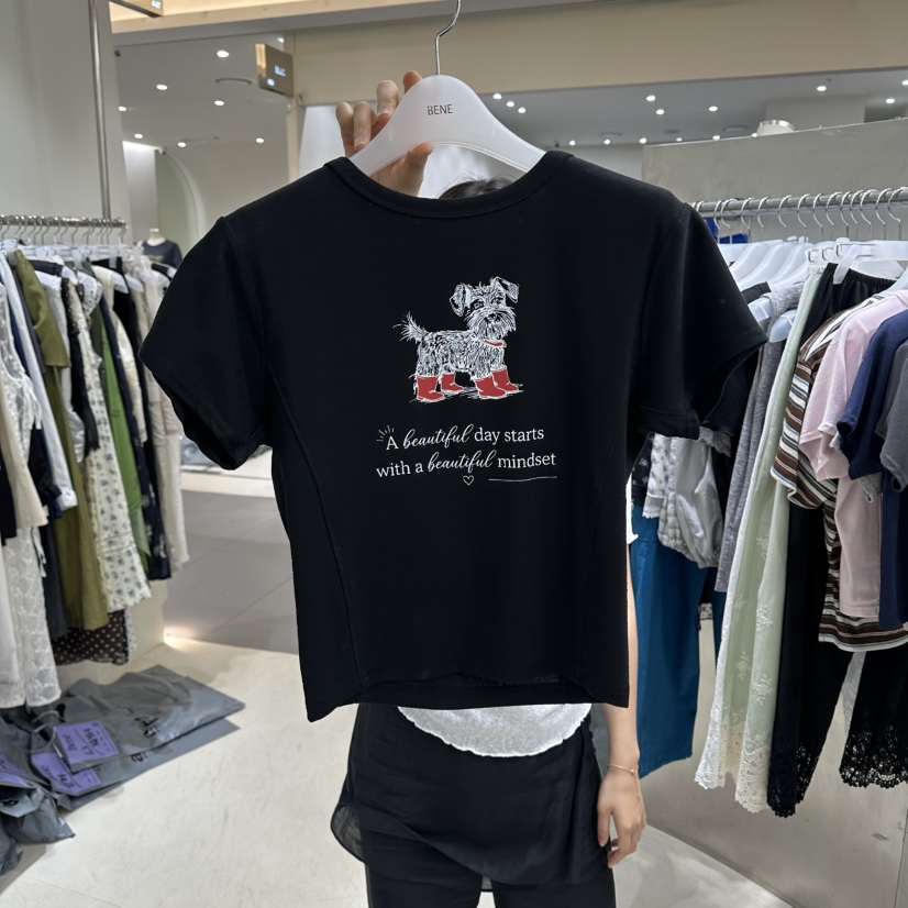 BENE韓國東大門直郵女裝新品人氣推薦時尚熱賣26春夏26夏季T恤BENET恤圖色6