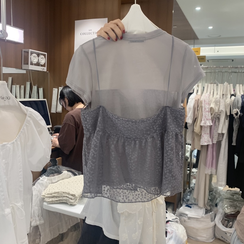 OGI韓國直郵女裝新款休閑熱賣職業時尚26春夏套裝網眼套裝FLat OGI套裝