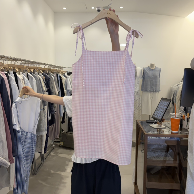 TAN&amp;COMO韓國直郵實拍女裝新品26夏季吊帶背心不含內搭tan-COMO吊帶/背心圖色1