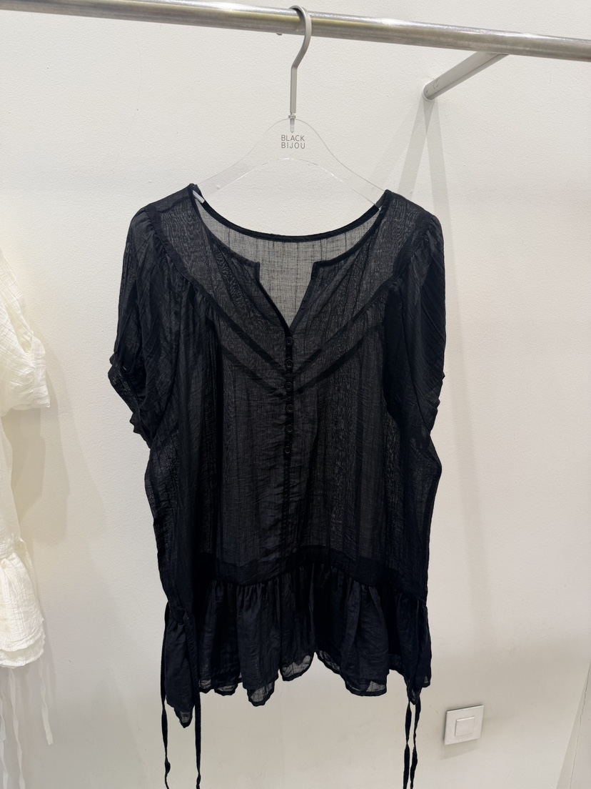 BLACK BIJOU韓國東大門直郵女士新品26夏季時尚襯衫蕾絲衫BLACK BIJOU襯衫/蕾絲衫圖色3