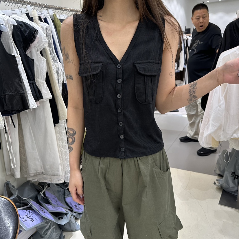 BENE東大門實拍韓國女裝新款26春夏26夏季推薦熱賣吊帶背心BENE吊帶/背心圖色5黑色