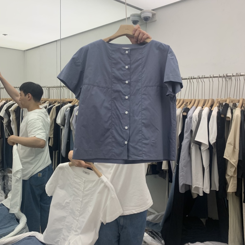 MOI-A韓國東大門直郵女裝新品人氣推薦職業時尚襯衫蕾絲衫MOI-A襯衫/蕾絲衫圖色2
