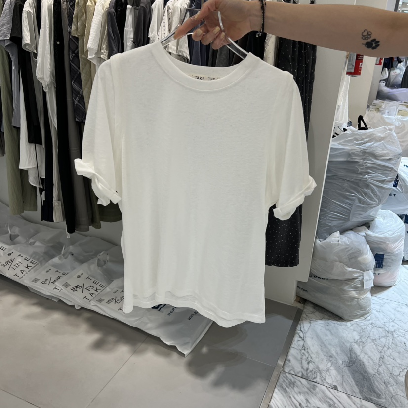 TAKE TEE韓國代購女士新品時尚26夏季26春夏推薦職業T恤TAKE TEET恤圖色2