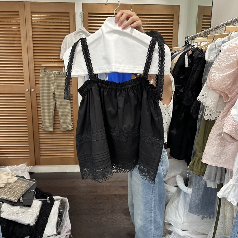 TRES BIEN韓國直郵女士新品人氣26夏季熱賣吊帶背心蕾絲TRES BIEN吊帶/背心