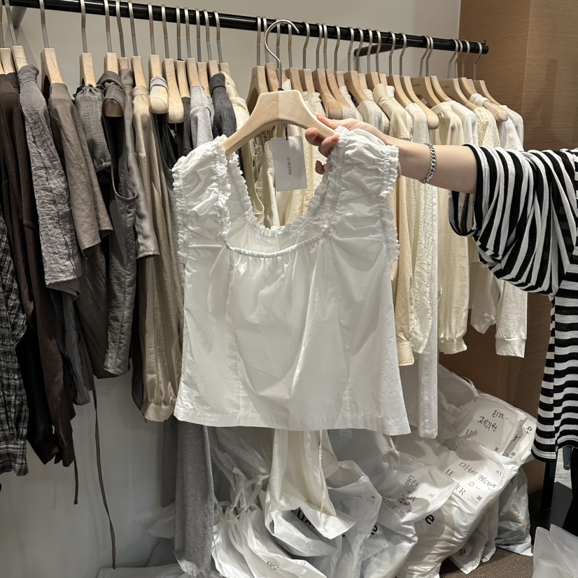 LE BUTTER韓國代購女裝新品休閑人氣26春夏推薦吊帶背心LE BUTTER吊帶/背心