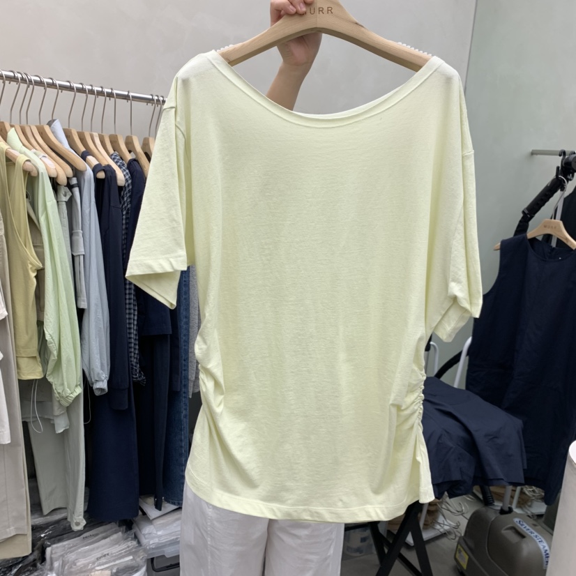 MURR韓國代購女裝新品熱賣時尚職業26夏季26春夏推薦休閑T恤MURRT恤圖色3