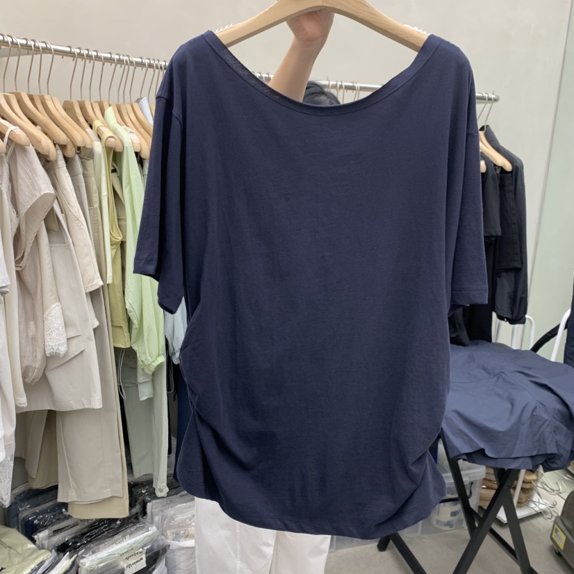 MURR韓國代購女裝新品熱賣時尚職業26夏季26春夏推薦休閑T恤MURRT恤圖色4