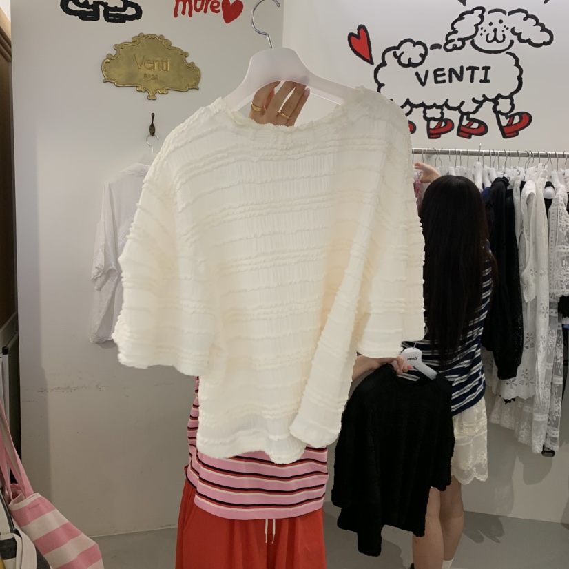 VENTI韓國直郵女士新品人氣職業休閑26春夏推薦襯衫蕾絲衫VENTI襯衫/蕾絲衫