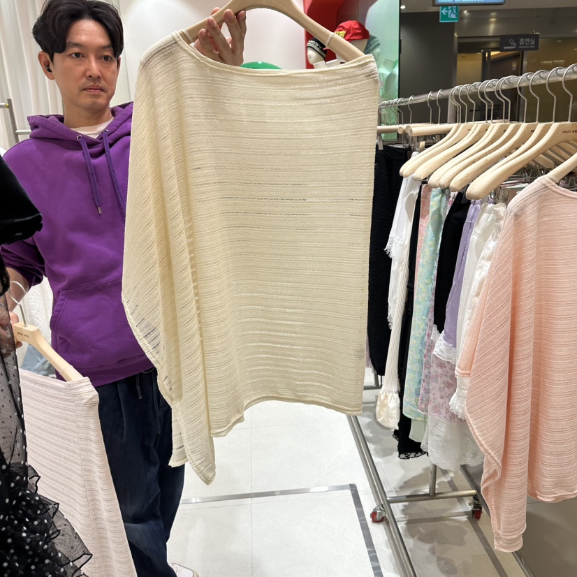 MINI UNNI東大門實拍韓國女士新品26春夏熱賣圍巾披肩披肩MINI UNNI圍巾/披肩圖色3