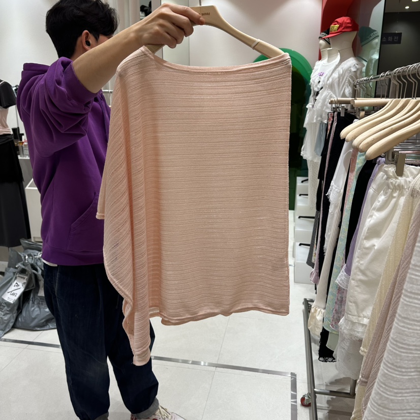 MINI UNNI東大門實拍韓國女士新品26春夏熱賣圍巾披肩披肩MINI UNNI圍巾/披肩圖色4