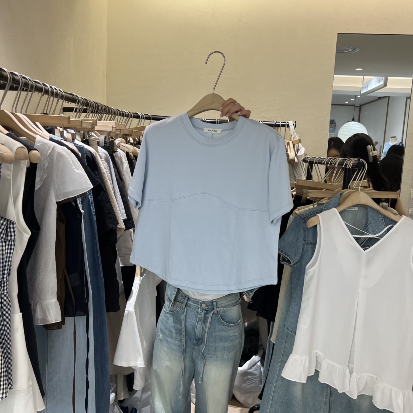 W AND J韓國東大門代購女裝新品26夏季推薦26春夏休閑T恤W AND JT恤圖色2