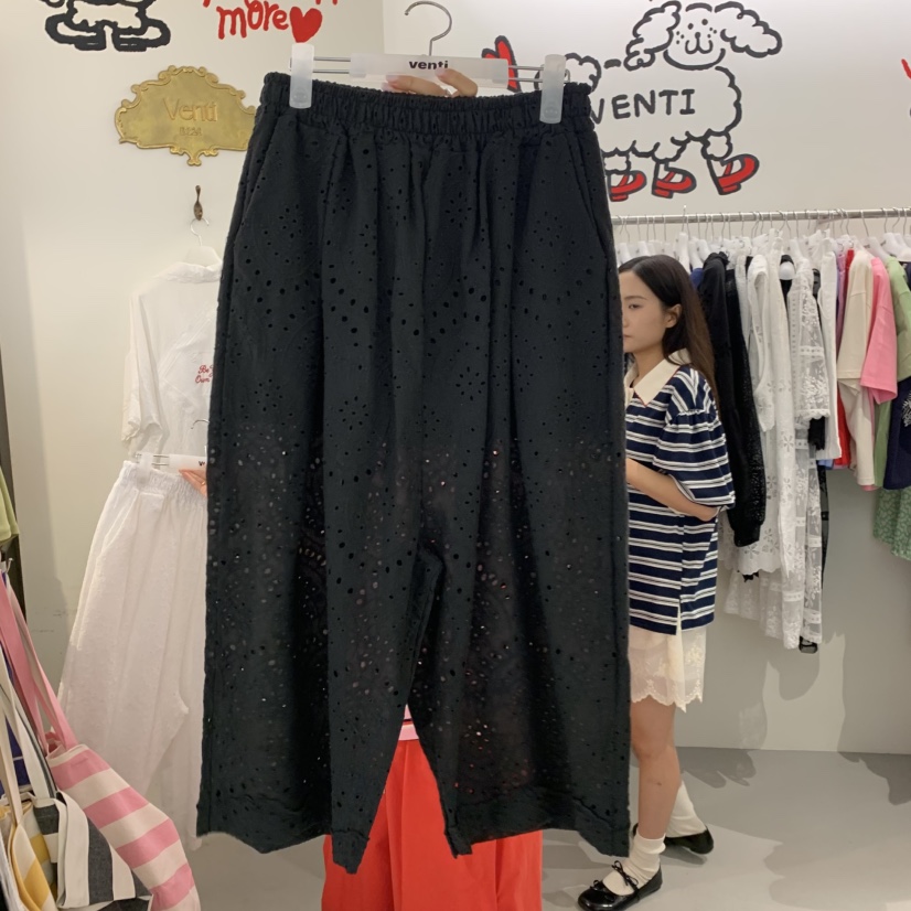 VENTI韓國直郵女士新款休閑職業26夏季熱賣時尚休閑褲系帶VENTI休閑褲圖色2
