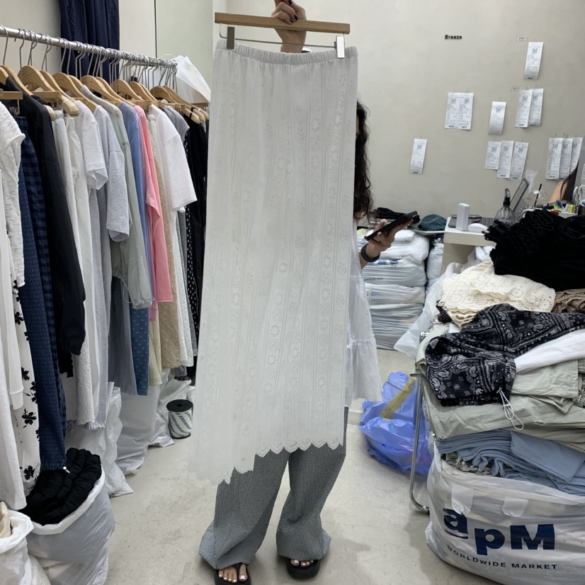 BREEZE韓國東大門代購女士新品熱賣26夏季推薦休閑褲蕾絲BREEZE休閑褲