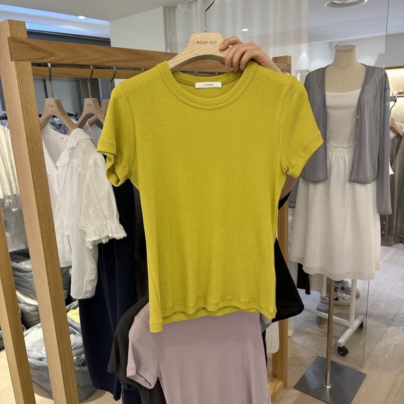 ROUNDER韓國代購女裝新品休閑26夏季熱賣人氣時尚推薦T恤ROUNDERT恤圖色3