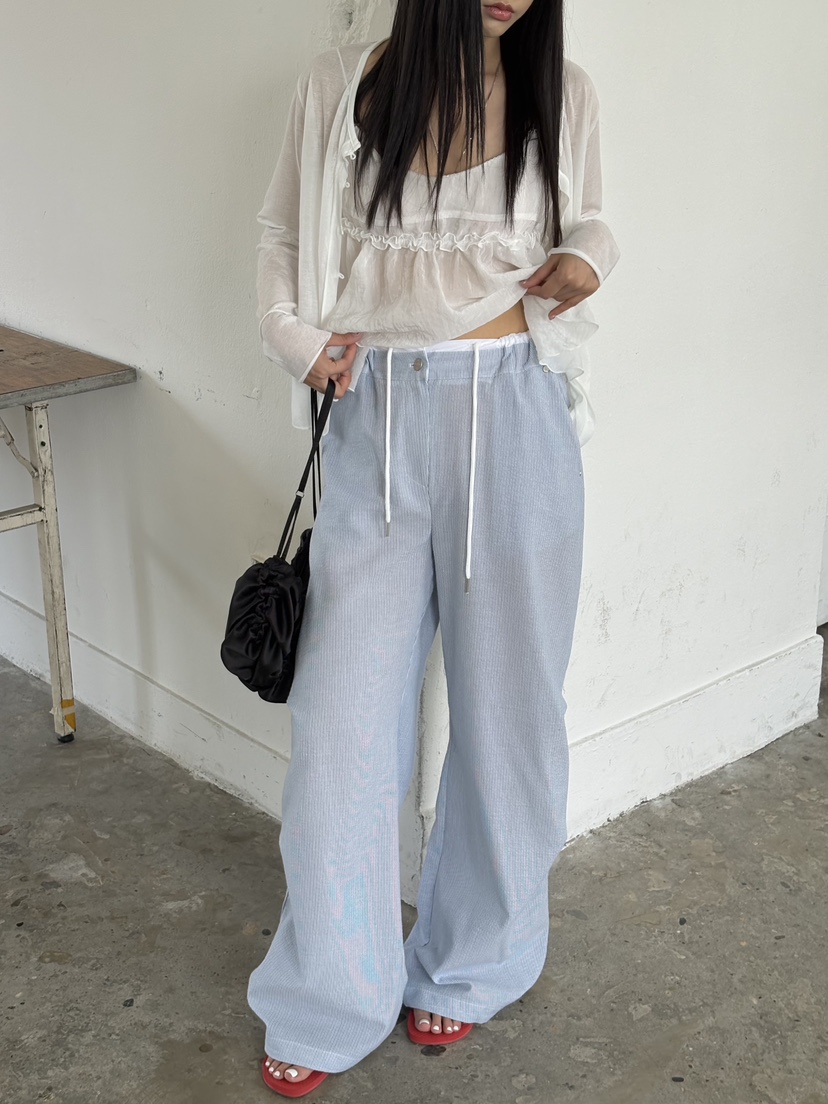 Verbena韓國東大門代購女士新品時尚26夏季熱賣26春夏休閑褲Verbena休閑褲