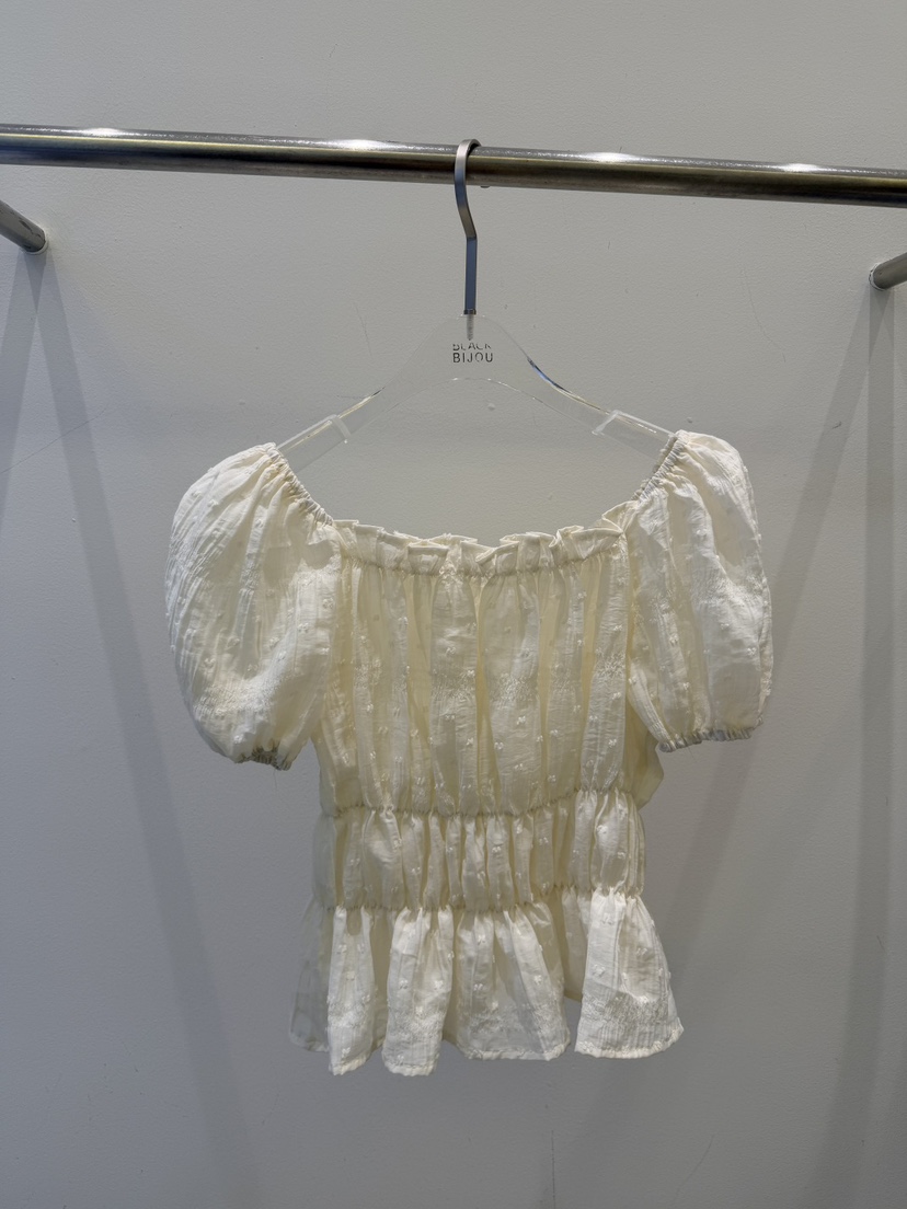 BLACK BIJOU韓國東大門直郵女士新品人氣26春夏襯衫蕾絲衫BLACK BIJOU襯衫/蕾絲衫