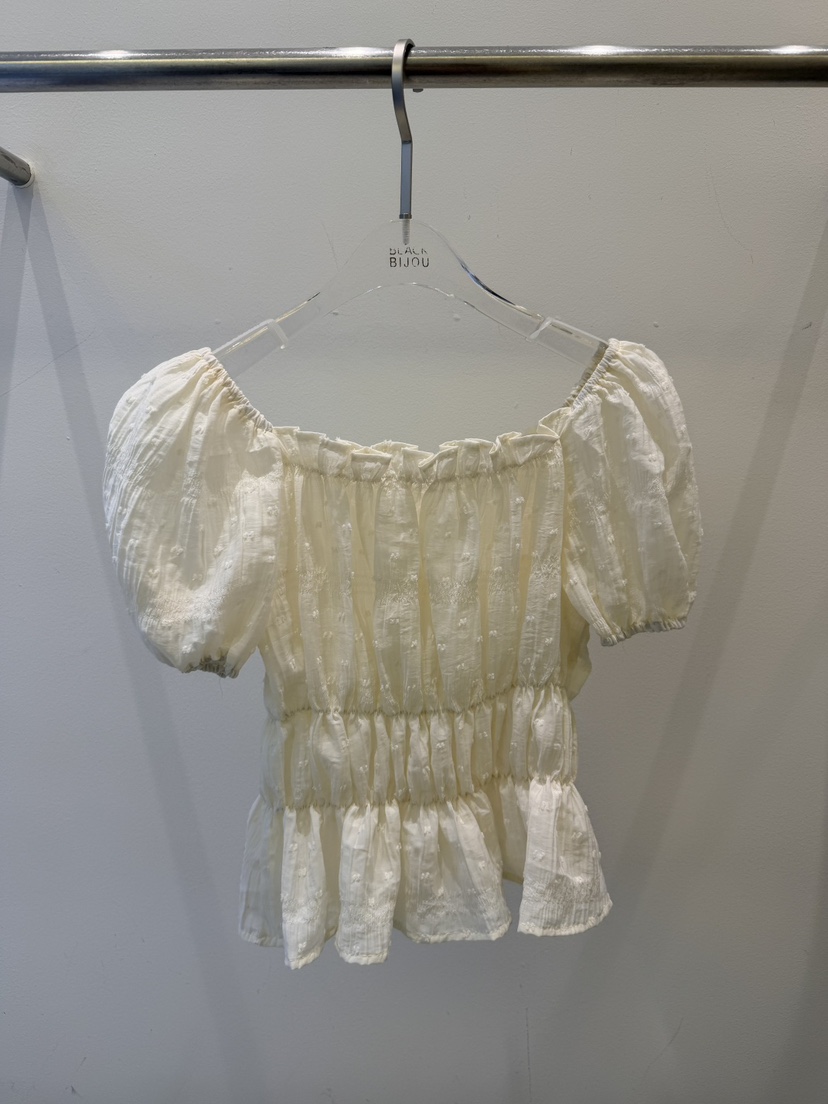 BLACK BIJOU韓國東大門直郵女士新品人氣26春夏襯衫蕾絲衫BLACK BIJOU襯衫/蕾絲衫圖色1