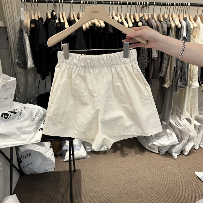 LE BUTTER韓國直郵女士新品26夏季休閑時尚26春夏短褲尼龍棉LE BUTTER短褲圖色1