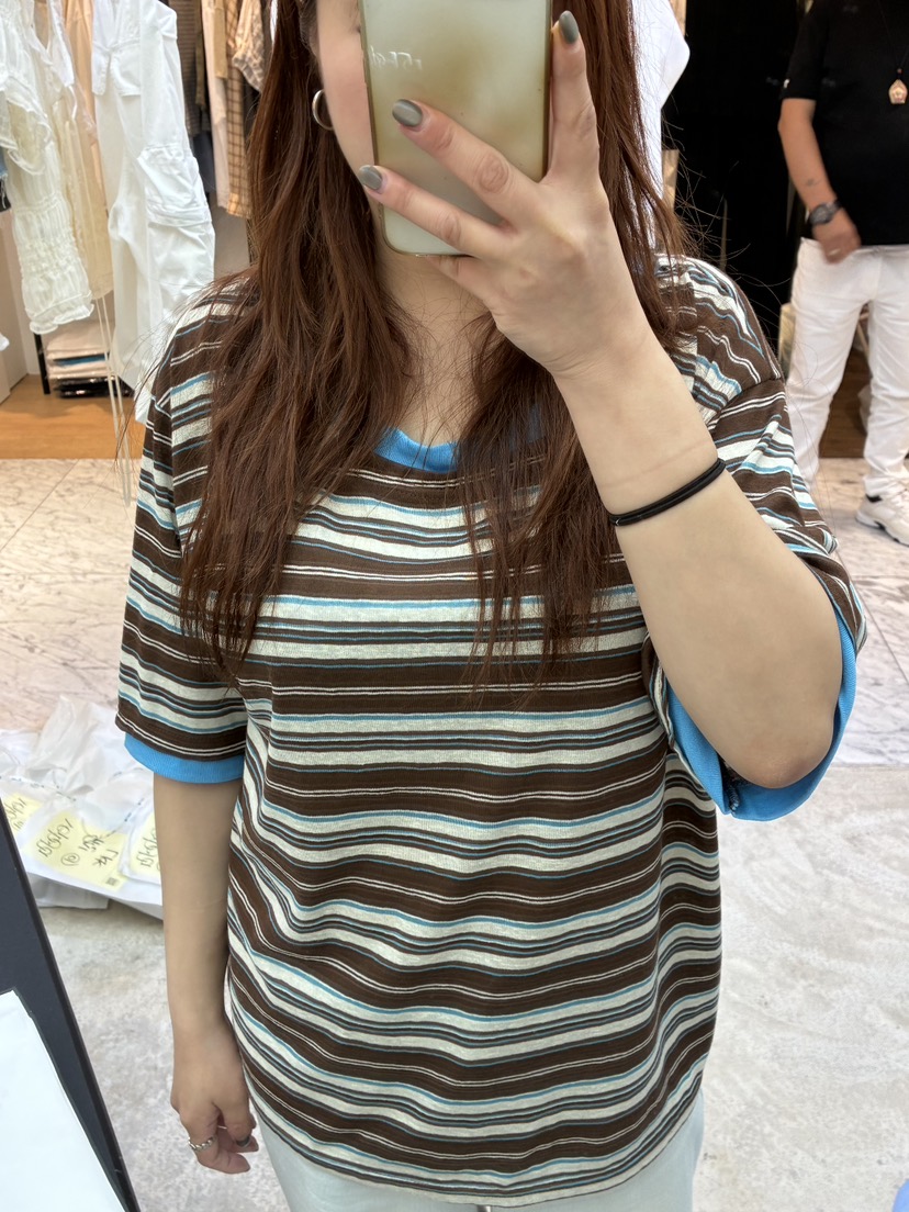 Verbena韓國東大門直郵女裝新品職業人氣26夏季時尚休閑T恤VerbenaT恤圖色2