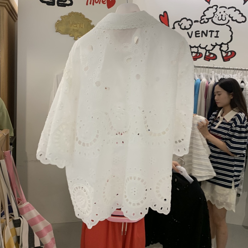 VENTI韓國東大門代購女裝新品推薦熱賣時尚職業襯衫蕾絲衫VENTI襯衫/蕾絲衫