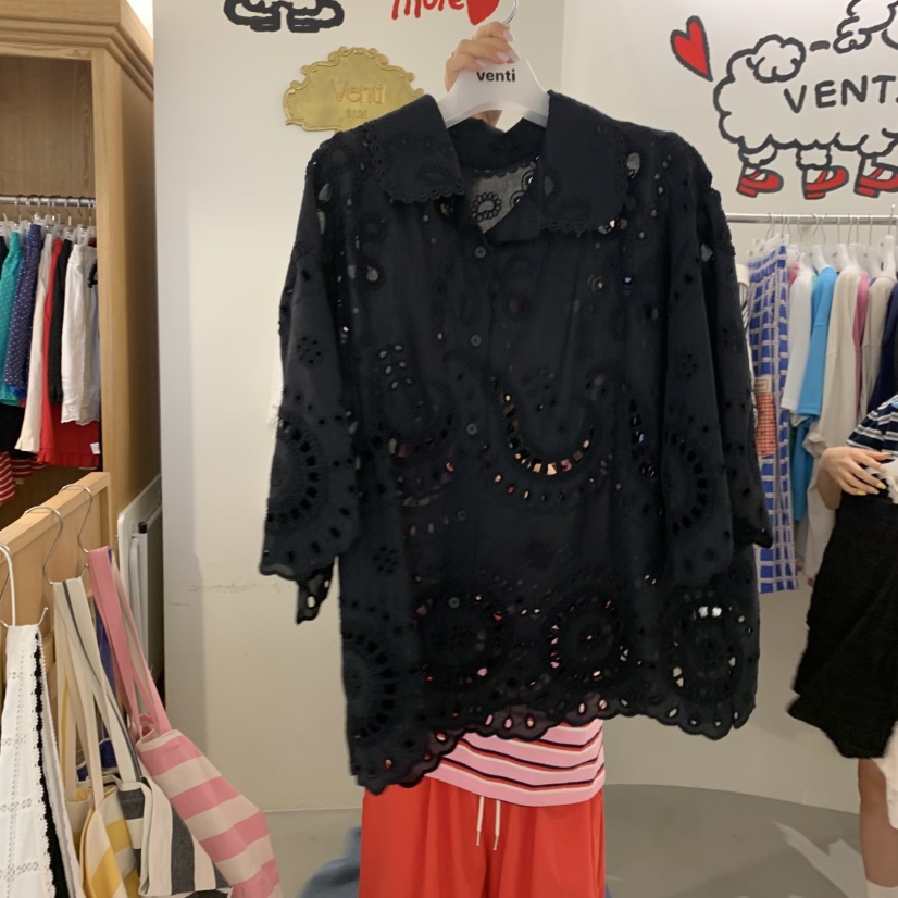 VENTI韓國東大門代購女裝新品推薦熱賣時尚職業襯衫蕾絲衫VENTI襯衫/蕾絲衫圖色2