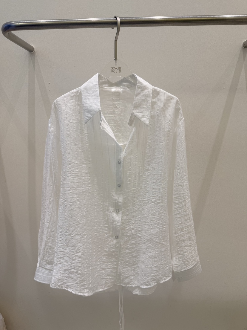 BLACK BIJOU韓國直郵實拍女裝新品休閑26夏季襯衫蕾絲衫透明BLACK BIJOU襯衫/蕾絲衫圖色1