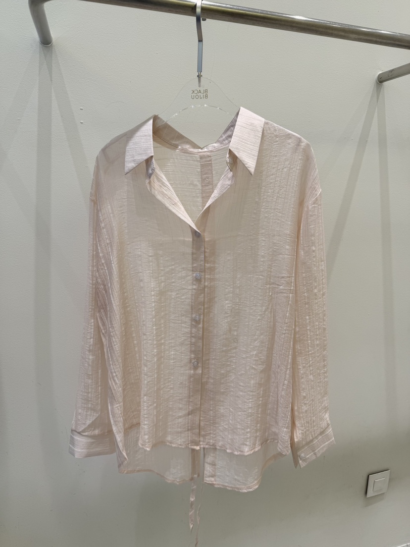 BLACK BIJOU韓國直郵實拍女裝新品休閑26夏季襯衫蕾絲衫透明BLACK BIJOU襯衫/蕾絲衫圖色2