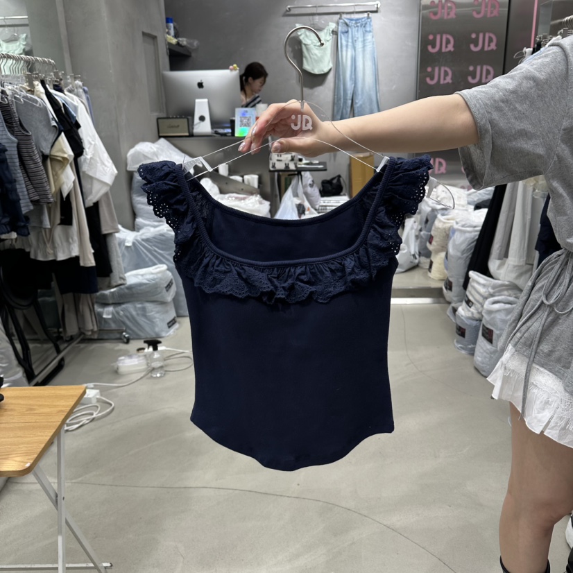 JUDYQUE韓國直郵實拍女士新款職業26夏季推薦吊帶背心無袖JUDYQUE吊帶/背心圖色3