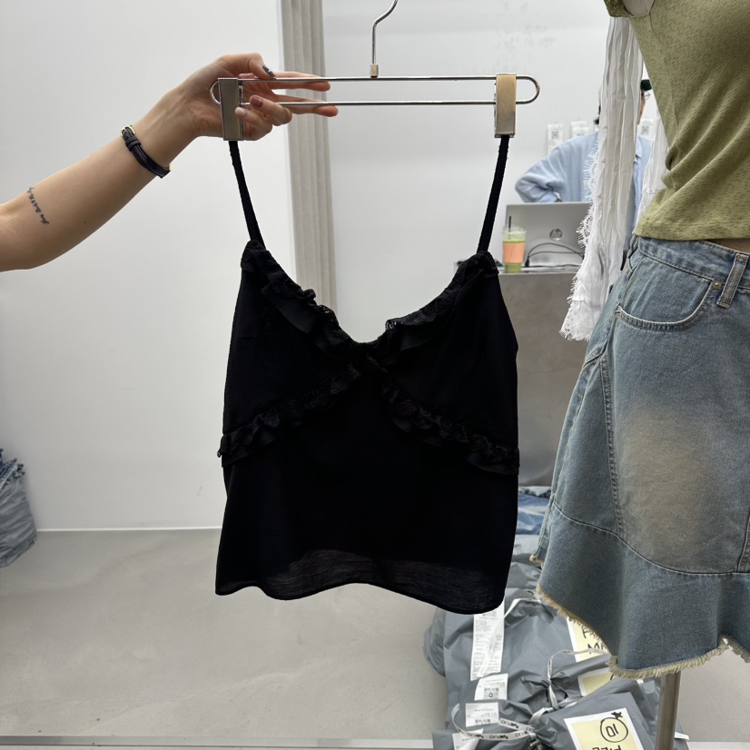 ENHANCE韓國直郵女裝新款人氣休閑26春夏熱賣吊帶背心蕾絲ENHANCE/HOPESMORE吊帶/背心圖色2
