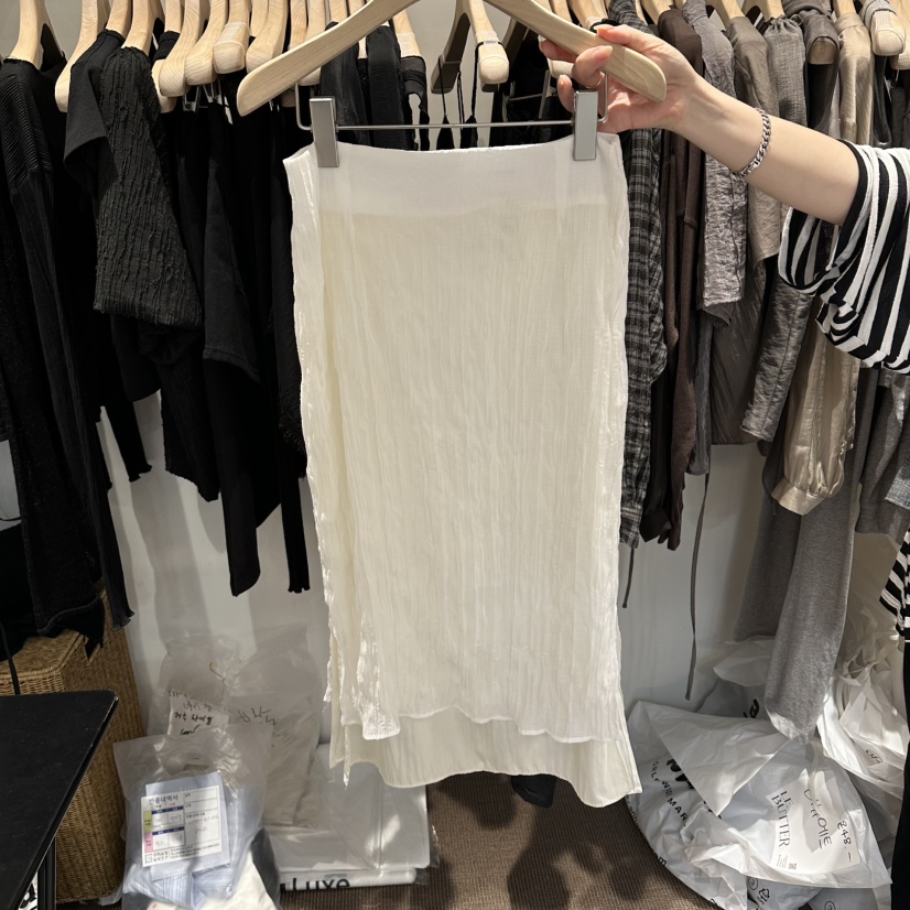 LE BUTTER韓國東大門直郵女裝新品26春夏職業時尚休閑長裙LE BUTTER長裙圖色1