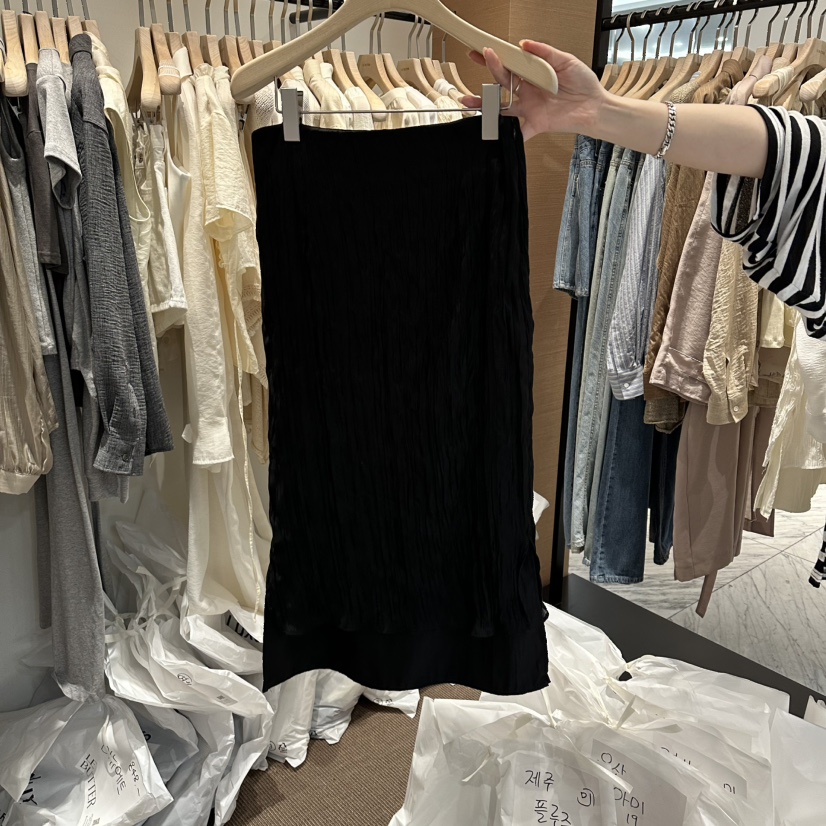 LE BUTTER韓國東大門直郵女裝新品26春夏職業時尚休閑長裙LE BUTTER長裙圖色2