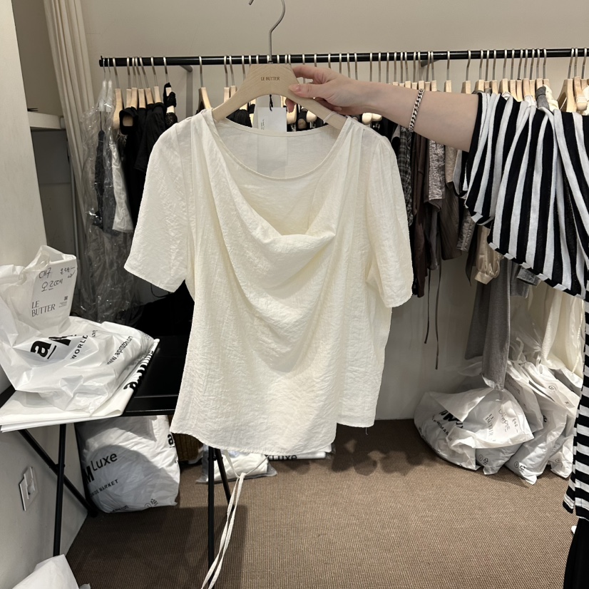 LE BUTTER韓國代購女裝新品人氣職業推薦時尚26春夏26夏季T恤LE BUTTERT恤圖色1