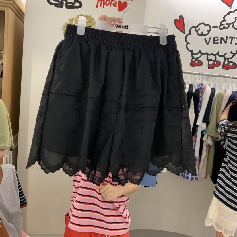 VENTI東大門實拍韓國女士新款職業推薦時尚26春夏短褲蕾絲VENTI短褲圖色2