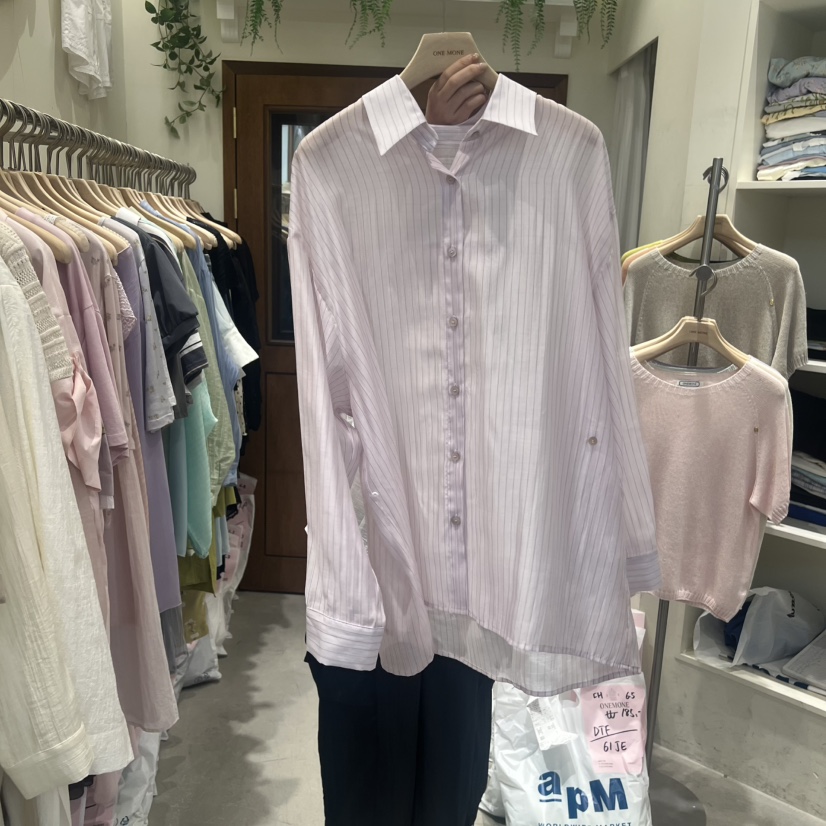 ONE MONE韓國直郵女士新款人氣職業26夏季26春夏襯衫蕾絲衫ONE MONE襯衫/蕾絲衫圖色2