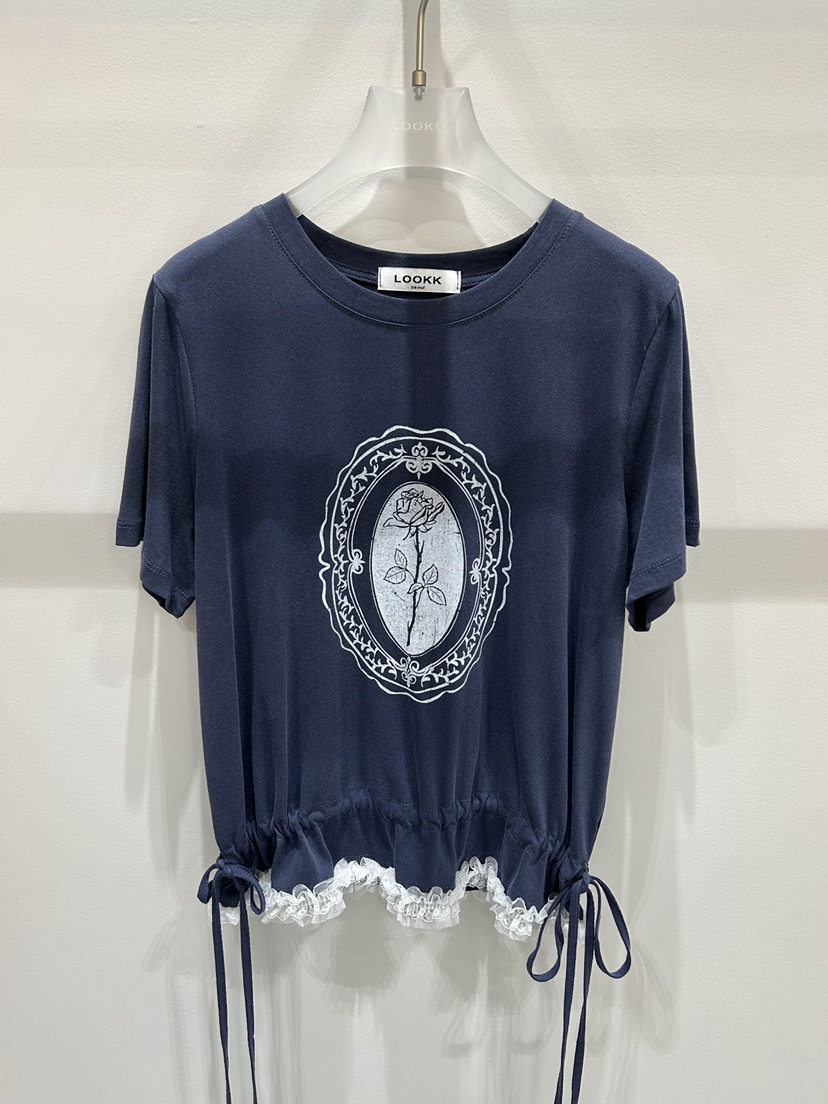 LOOKK/MIMME韓國直郵女裝新款休閑職業推薦時尚熱賣26春夏T恤LOOKK/MIMMET恤圖色2
