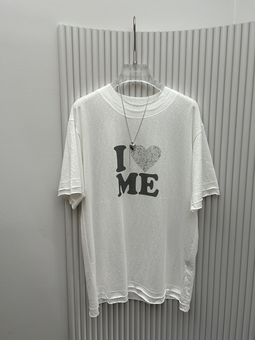 LOOKK/MIMME韓國直郵女裝新品推薦26夏季人氣T恤不含項鏈LOOKK/MIMMET恤圖色1