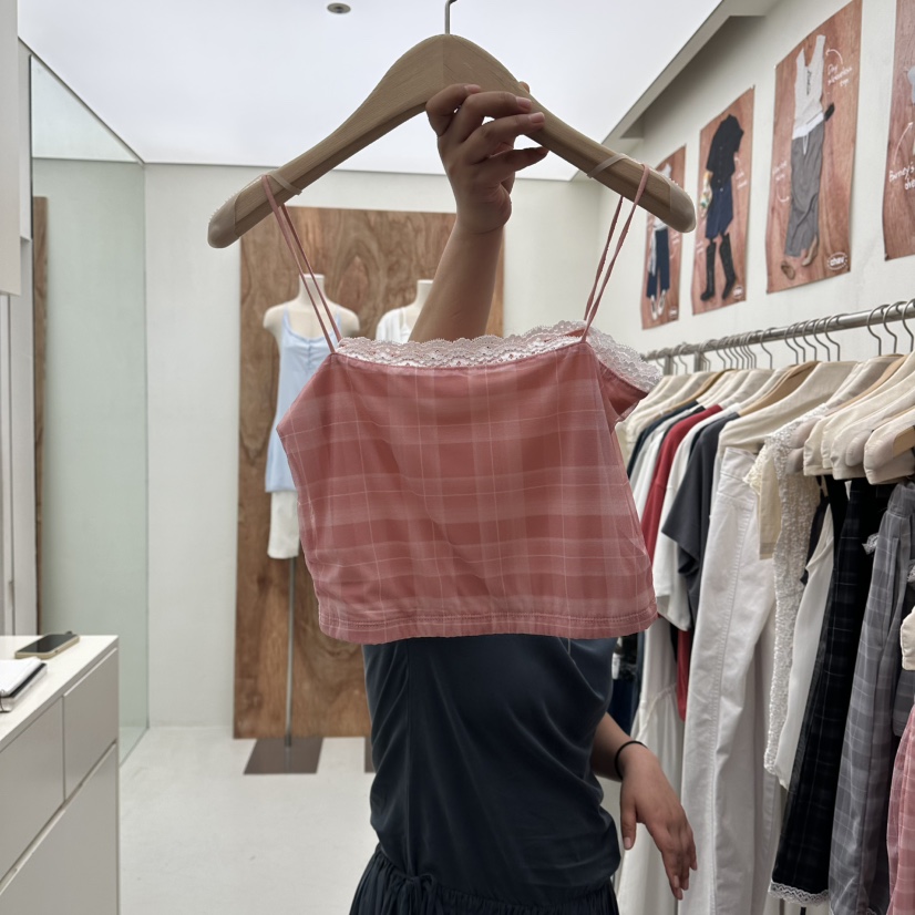 CHAV韓國代購女士新品26春夏時尚人氣熱賣休閑推薦吊帶背心CHAV吊帶/背心