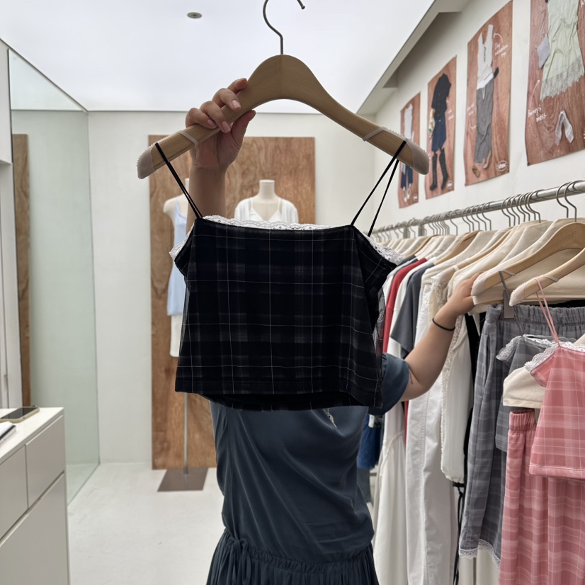 CHAV韓國代購女士新品26春夏時尚人氣熱賣休閑推薦吊帶背心CHAV吊帶/背心圖色3