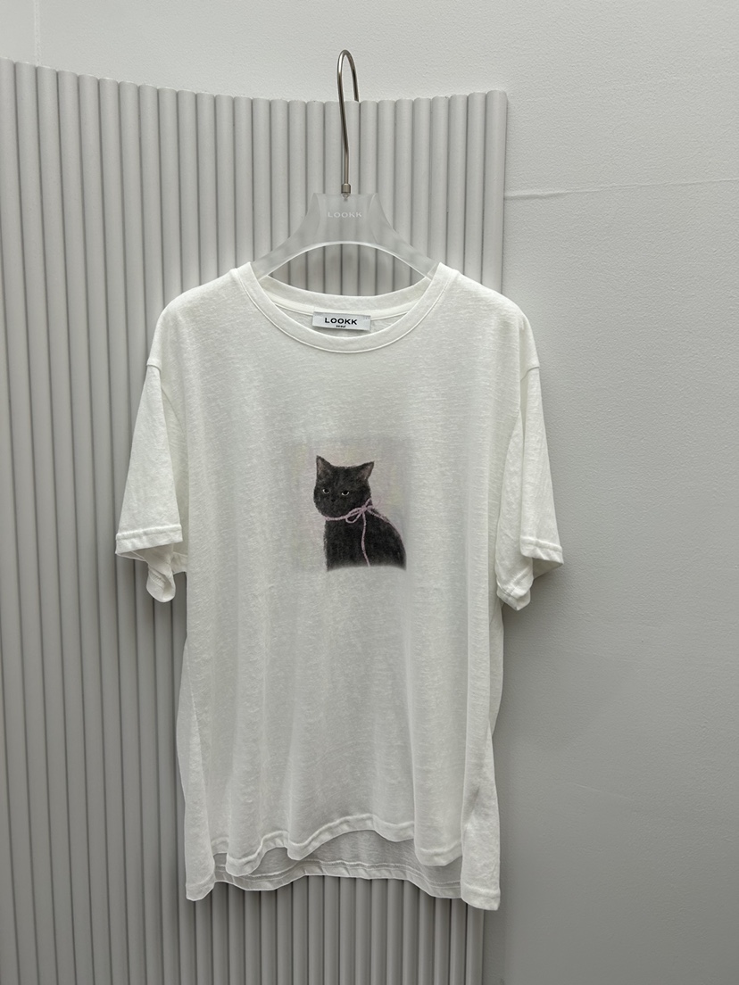 LOOKK/MIMME韓國直郵女裝新品26夏季推薦人氣熱賣26春夏T恤LOOKK/MIMMET恤圖色2