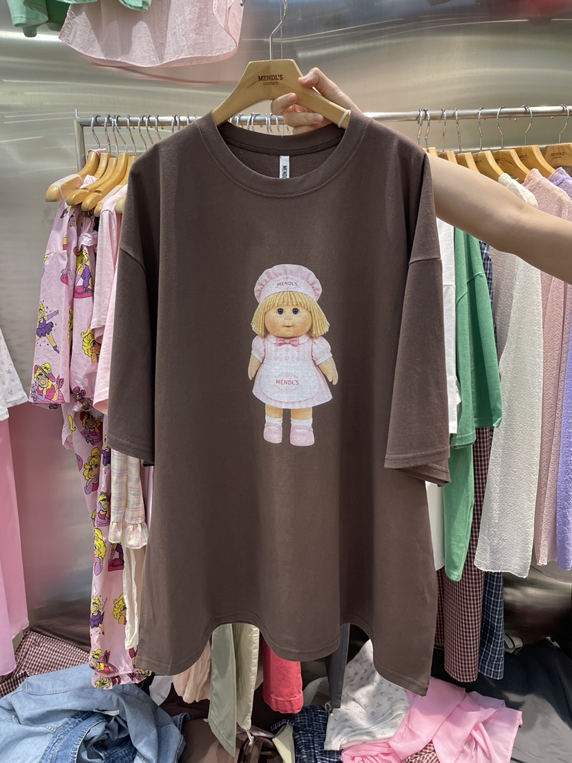 MENDL S韓國直郵實拍女裝新品休閑時尚推薦26夏季人氣T恤MENDL ST恤圖色2