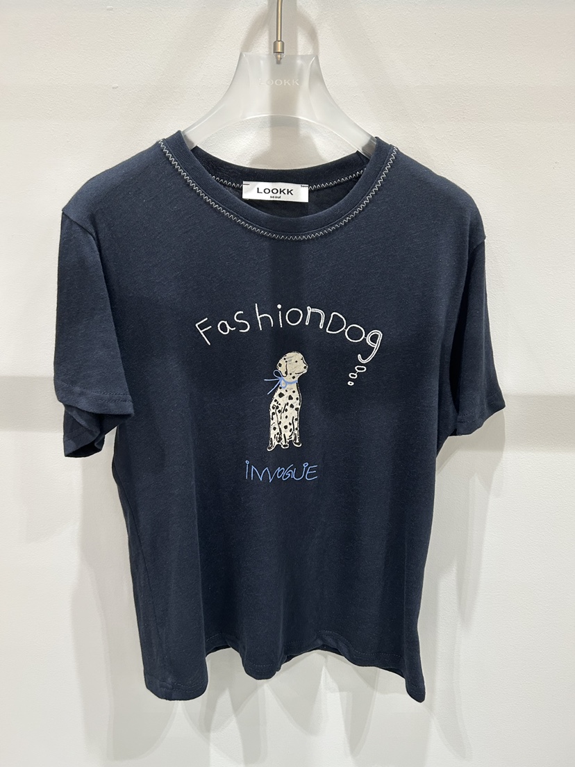LOOKK/MIMME韓國直郵女士新品26夏季休閑職業推薦人氣T恤LOOKK/MIMMET恤圖色2