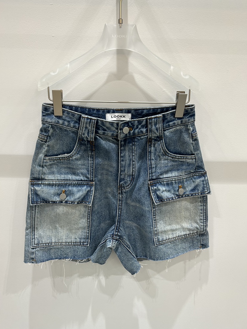 LOOKK/MIMME韓國東大門代購女裝新品26春夏26夏季短褲口袋LOOKK/MIMME短褲圖色2