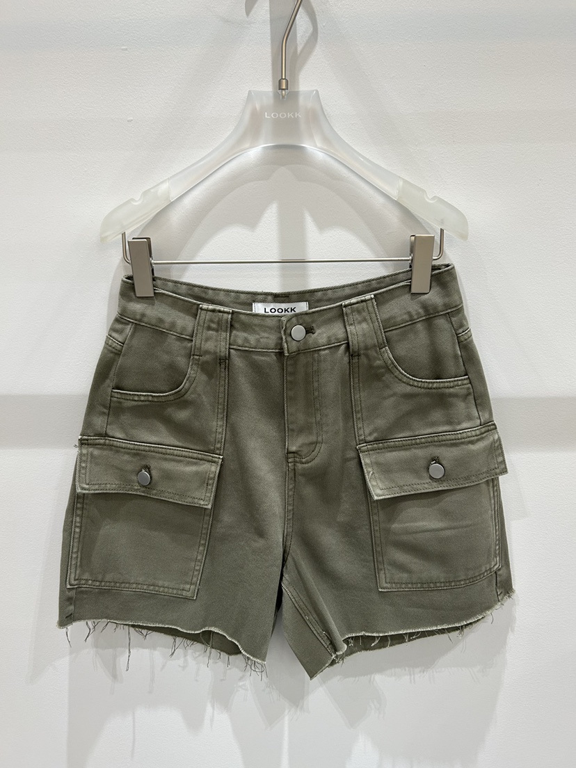 LOOKK/MIMME韓國東大門代購女裝新品26春夏26夏季短褲口袋LOOKK/MIMME短褲圖色3