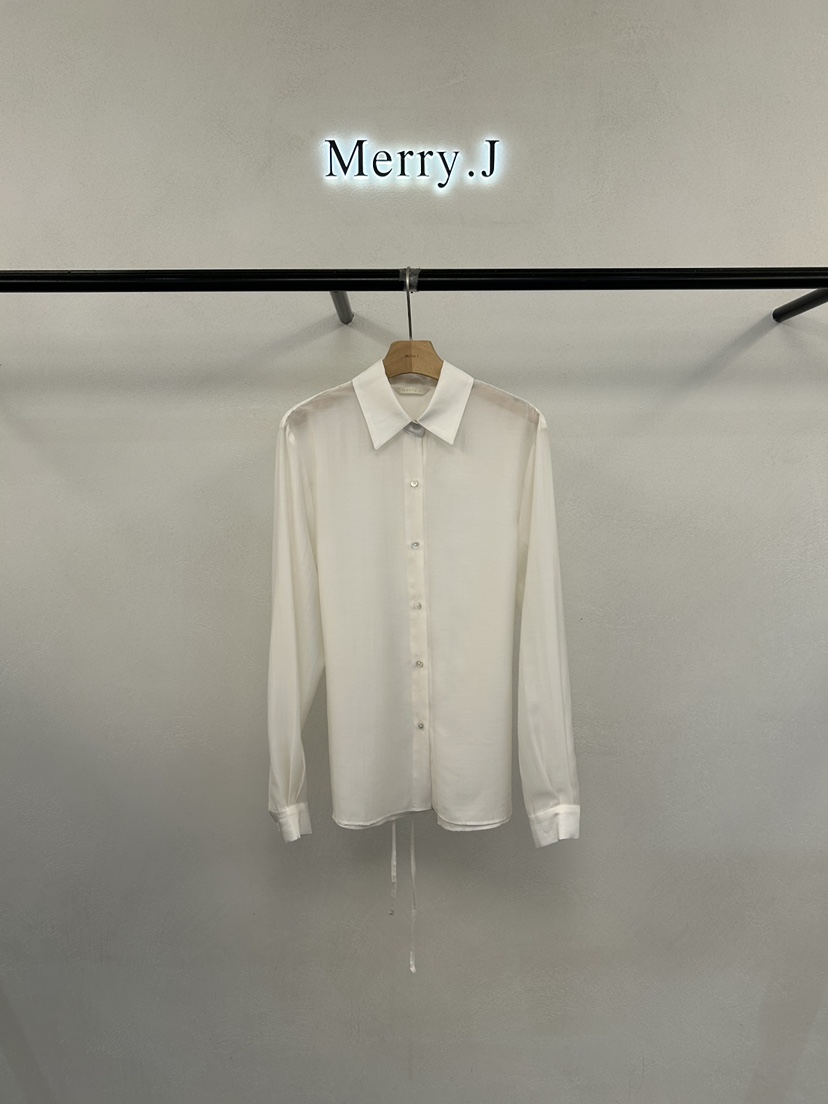 MERRY-J韓國直郵實拍女士新款推薦熱賣襯衫蕾絲衫歐根紗MERRY-J襯衫/蕾絲衫圖色2