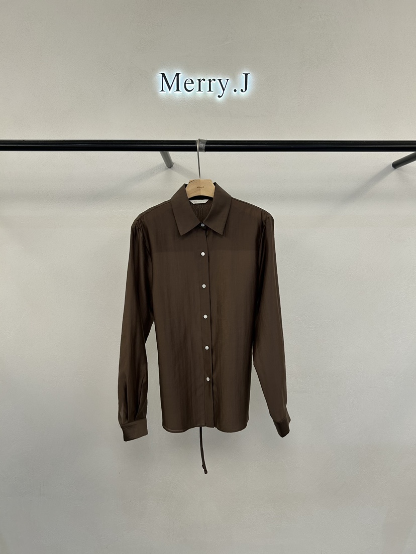 MERRY-J韓國直郵實拍女士新款推薦熱賣襯衫蕾絲衫歐根紗MERRY-J襯衫/蕾絲衫圖色3