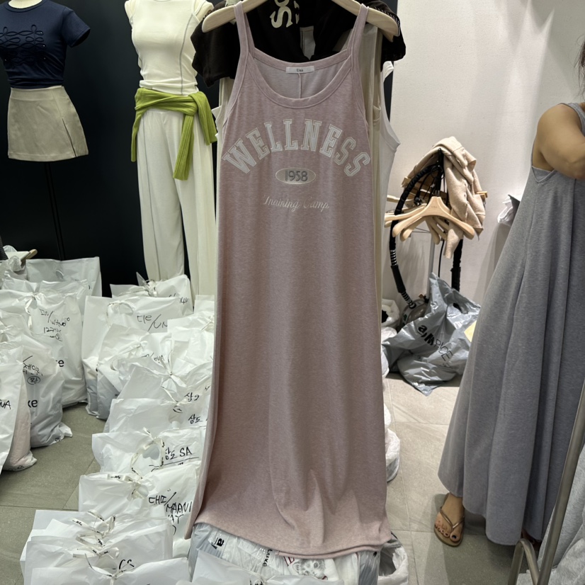 UNA/THE MAY韓國直郵女士新款推薦休閑熱賣連衣裙刺繡無袖THEMAY/UNA連衣裙圖色1