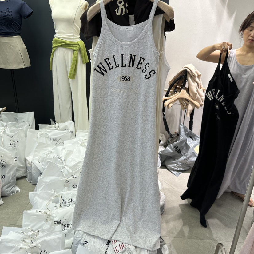 UNA/THE MAY韓國直郵女士新款推薦休閑熱賣連衣裙刺繡無袖THEMAY/UNA連衣裙圖色2