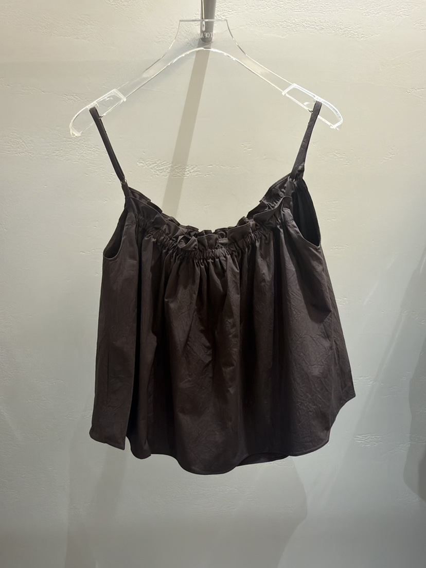 MOST OF ALL U韓國直郵實拍女裝新品休閑吊帶背心褶皺MOST OF ALL U吊帶/背心