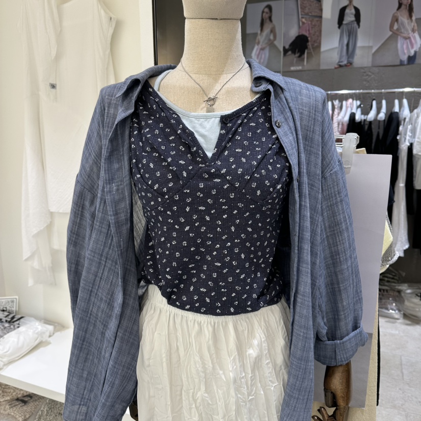 MIXXIN韓國東大門直郵女士新品熱賣人氣26春夏吊帶背心假兩件MIXXIN吊帶/背心