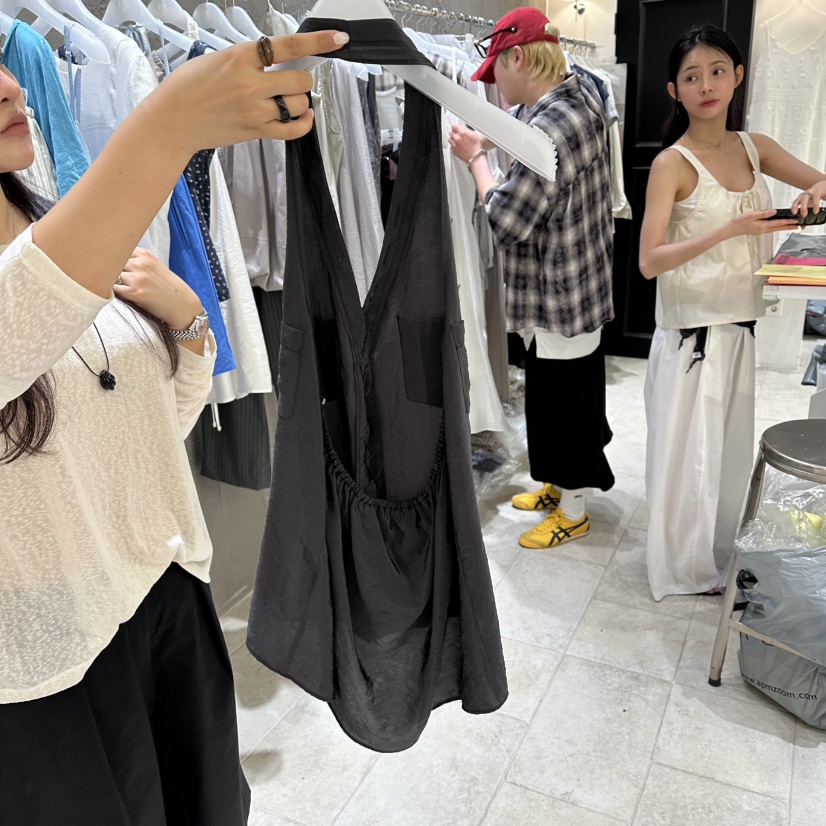 MIXXIN韓國東大門直郵女士新款人氣職業吊帶背心不含露背MIXXIN吊帶/背心